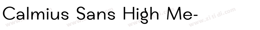 Calmius Sans High Me字体转换